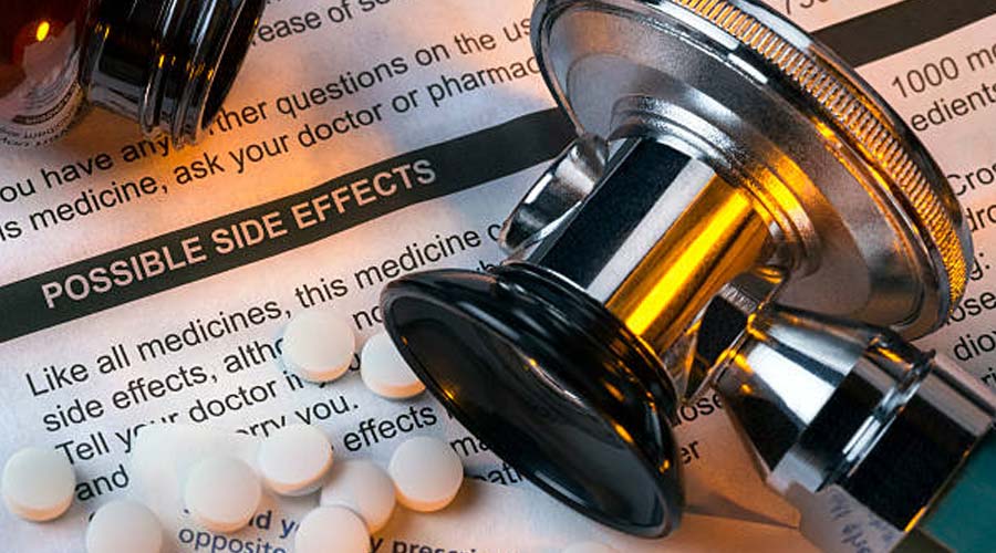 contact a healthcare professional for adverse effects